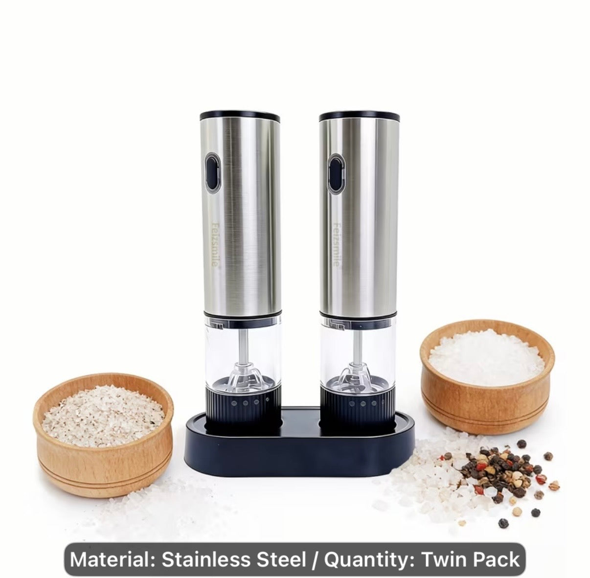 Rechargeable Salt and Pepper grinders