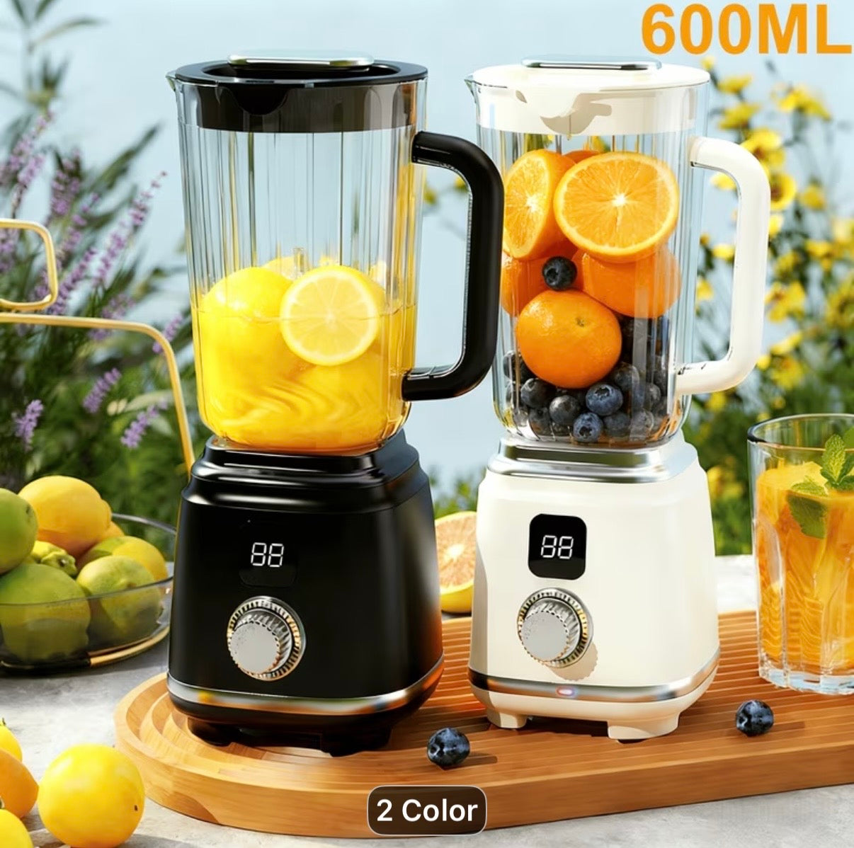 Blender and juicer with 10 blades